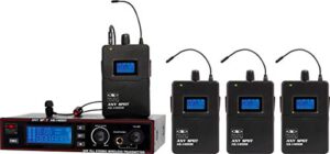 galaxy audio as-1400-4 band pack wireless in-ear personal monitor system, code m (516 mhz – 558 mhz)