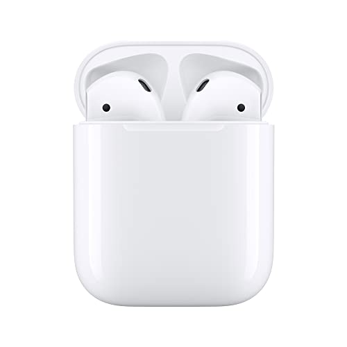 Apple AirPods (2nd Generation) Wireless Earbuds with Lightning Charging Case Included. Over 24 Hours of Battery Life, Effortless Setup. Bluetooth Headphones for iPhone