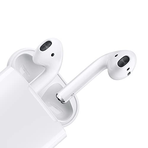 Apple AirPods (2nd Generation) Wireless Earbuds with Lightning Charging Case Included. Over 24 Hours of Battery Life, Effortless Setup. Bluetooth Headphones for iPhone