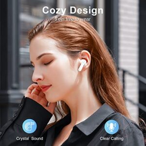 ZIUTY Wireless Earbuds, V5.3 Headphones 50H Playtime with LED Digital Display Charging Case, IPX5 Waterproof Earphones with Mic for Android iOS Cell Phone Computer Laptop Sports