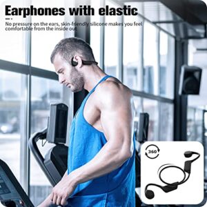 Hamuti Bone Conduction Headphones, Wireless Bluetooth 5.0 Open Ear Headphones Built-in 32G Memory IP68 Waterproof Sports Headphones for Workout, Running, Hiking, Cycling, Swimming and More Activities