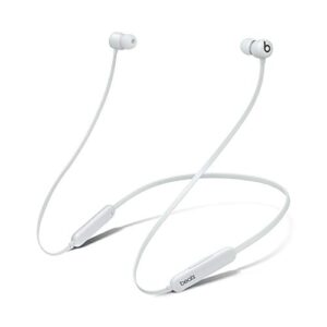 beats flex wireless earbuds – apple w1 headphone chip, magnetic earphones, class 1 bluetooth, 12 hours of listening time, built-in microphone – smoke gray