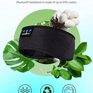 MUSICOZY Sleep Headphones Bluetooth Headband, Sports Wireless Earphones - Sweat Resistant Earphones, Sleeping Headphone with Ultra-Thin HD Stereo Speaker for Workout Running Cool Gadgets Unique Gifts