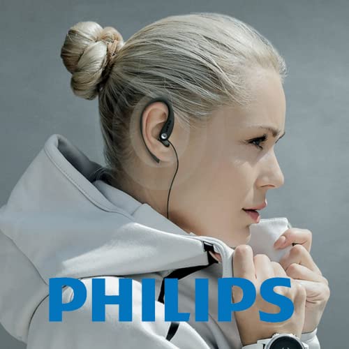 Philips SHS3200BK/37 Flexible Earhook Headphones, Black