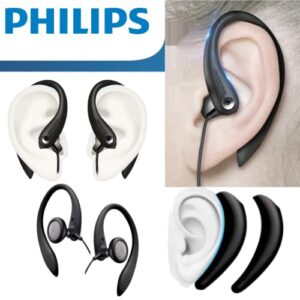 Philips SHS3200BK/37 Flexible Earhook Headphones, Black