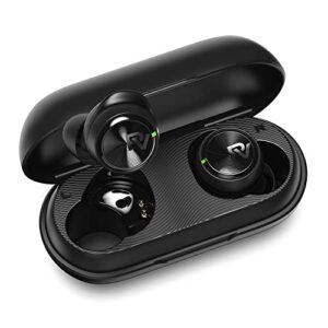 palovue wireless earbuds, in-ear earphones with bluetooth 5.3, built-in mic headphones, deep bass stereo, with lightweight compact charging case for sport/work compatible with iphone and android