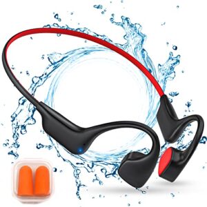 ofusho bone conduction headphones, open-ear bluetooth headphones, wireless headphones earphones for sport, built-in mic
