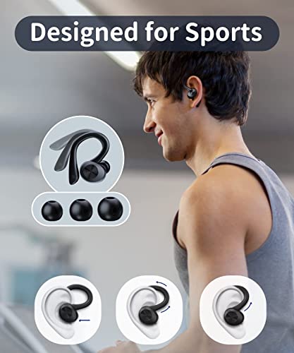 EUQQ Wireless Earbuds Bluetooth 5.3 Headphones for Sports 42Hrs Playtime HiFi Stereo Earphones Noise Cancelling Bluetooth Wireless Ear Buds with Mic for Running audifonos Bluetooth inalambricos