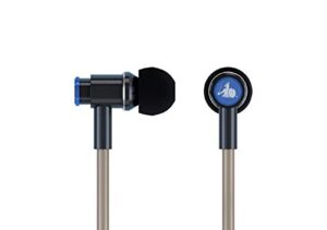 defendershield emf-free air tube stereo earbud headphones – universal radiation free wired headphones with mic & volume control