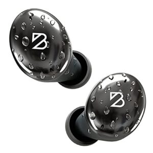 tempo 30 extra bass earbuds wireless, ipx7 sweatproof sports earphones for iphone, deep bass boost loud earbuds for small ears, 32-hour long battery life, in ear headphones