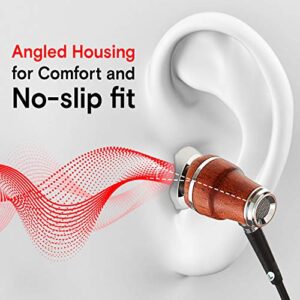 Symphonized Wired Earbuds with Microphone 3.5mm - 90% Noise Cancelling Earbuds Wired, Earphones Wired, Corded Ear Buds Wired, Wired Earphones, Ear Phones Android Electronics Wired, Wire Earbuds & mic
