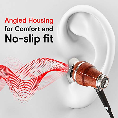 Symphonized Wired Earbuds with Microphone 3.5mm - 90% Noise Cancelling Earbuds Wired, Earphones Wired, Corded Ear Buds Wired, Wired Earphones, Ear Phones Android Electronics Wired, Wire Earbuds & mic