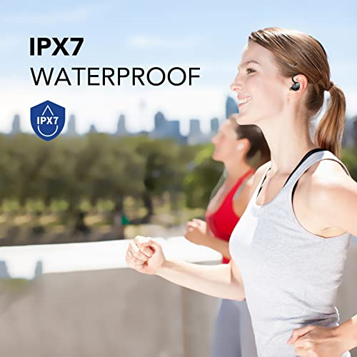 taopod Wireless Earbuds, Bluetooth Headphones in Ear with Bluetooth 5.3, 120H Playtime, Bluetooth Earbuds with Deep Bass, LED Display, USB-C, IPX7 Waterproof, Earbuds for Sport and Work