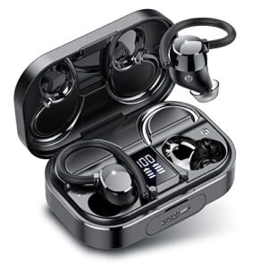 taopod Wireless Earbuds, Bluetooth Headphones in Ear with Bluetooth 5.3, 120H Playtime, Bluetooth Earbuds with Deep Bass, LED Display, USB-C, IPX7 Waterproof, Earbuds for Sport and Work