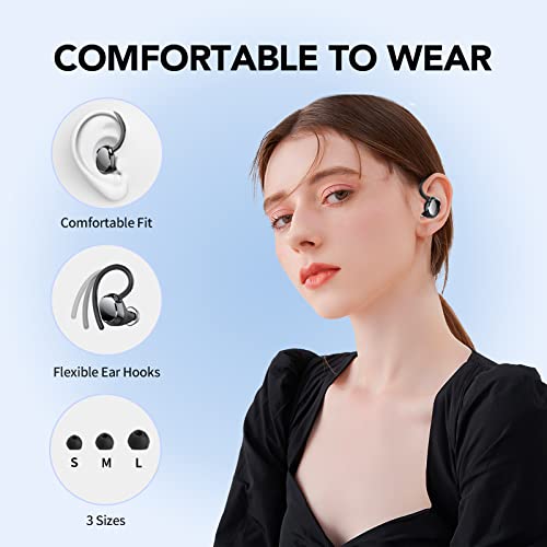 taopod Wireless Earbuds, Bluetooth Headphones in Ear with Bluetooth 5.3, 120H Playtime, Bluetooth Earbuds with Deep Bass, LED Display, USB-C, IPX7 Waterproof, Earbuds for Sport and Work