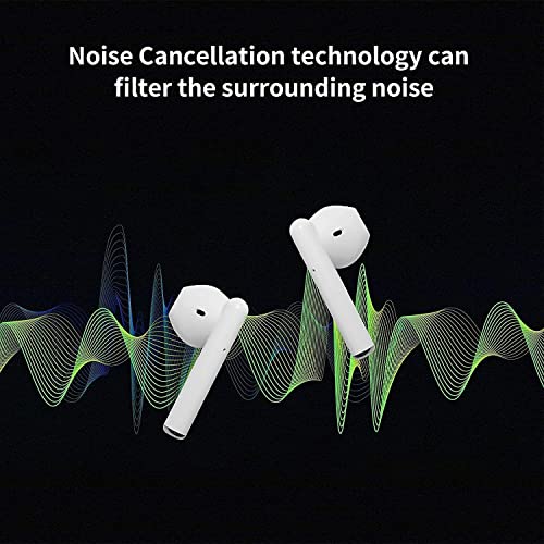 Wireless Earbud, Bluetooth 5.0 Earbud Stereo Bass, Bluetooth Headphones in Ear Noise Cancelling Mic, Earphones IPX5 Waterproof Sports, 30H Playtime USB C Mini Charging Case Ear Buds for Work Running