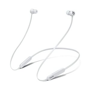 beats flex wireless earbud headphones with built-in microphone – smoked gray (renewed)