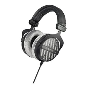 beyerdynamic DT-990 Pro Acoustically Open Headphones (250 Ohms) with Knox Gear Headphone Hanger Mount with Built-in Cable Organizer Bundle (2 Items)