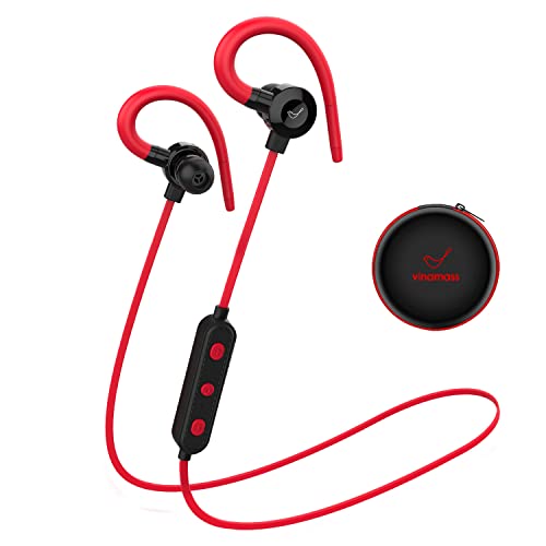 vinamass Bluetooth Headphones Wireless Earbuds, Bluetooth 5.1 & IPX5 Waterproof Sports in-Ear Earphones w/Mic, Magnetic Neckband 7 Hrs Playtime Neckband Bluetooth Headphones for Daily Travel