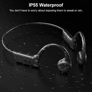 IYY Bone Conduction Headphones,Open-Ear Bluetooth Sport Headphones, Waterproof Wireless Headphones with Built-in Mic for Workout, Running, Hiking, Cycling