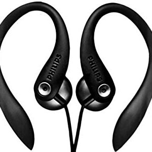 Philips Over The Earhook Earbuds SHS3300BK Open-Back Sports Wired Earphones Workout, Exercise and Gym (Back)