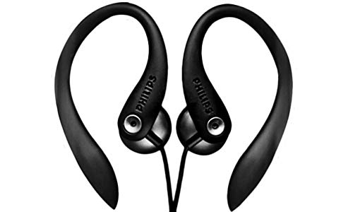 Philips Over The Earhook Earbuds SHS3300BK Open-Back Sports Wired Earphones Workout, Exercise and Gym (Back)