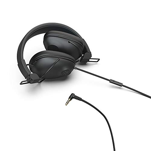 JLab Studio Pro Over-Ear Headphones | Wired Headphones | Tangle Free Cord | Ultra-Plush Faux Leather with Cloud Foam Cushions | 40mm Neodymium Drivers with C3 Sound | Black