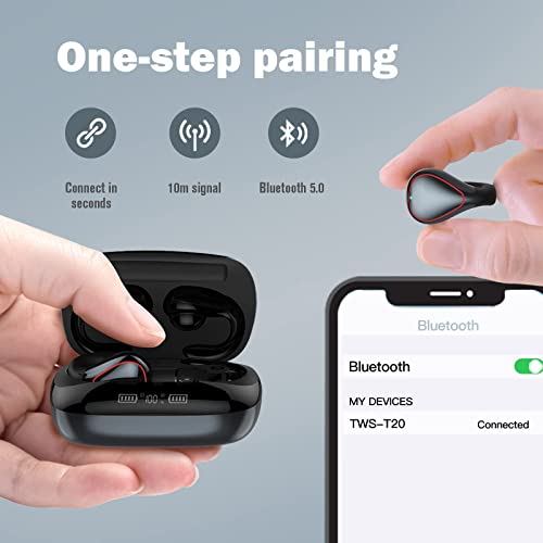 Clip on Open Ear Headphones Wireless Bluetooth Ear Clip Bone Conduction Headphones Bluetooth Head Set True Wireless Open Ear Earbuds for iPhone Android Bone Buds Earphones Earbuds for Small Ear Canals
