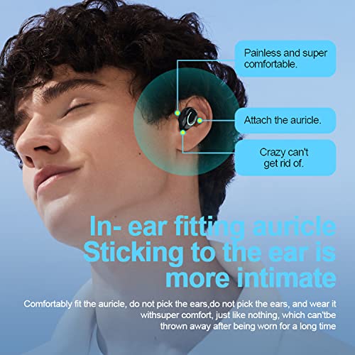 Wireless Earbuds Headphones Bluetooth 5.2 Ear buds with Mic Smart Noise Reduction LED Display Fast Charging Case Touch Control Bluetooth Earphones In Ear Earbuds Wireless Earphone, for Sport and Work