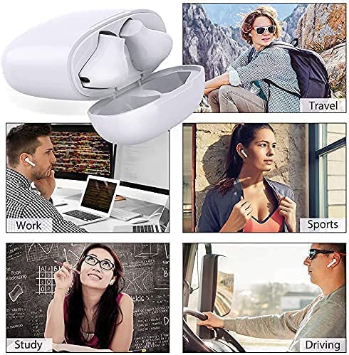 Wireless Earbud Bluetooth 5.0 Headphones Noise Cancelling Air Buds Pods 3D Stereo Ear pods in-Ear Ear Buds with Deep Bass Earphones Sport Headsets for Android/Samsung/Apple iPhone