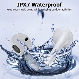 Wireless Earbud, Bluetooth Headphones Noise Cancelling Air Buds Pods 3D Stereo in-Ear Earbuds with Microphone IPX7 Waterproof Sport Earphones Stereo Sound Headset for iPhone/Samsung/Android/airpod