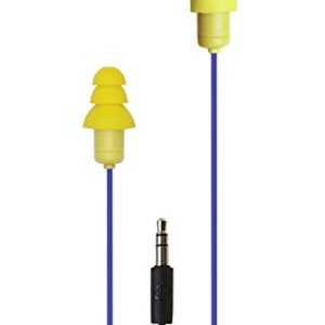 Plugfones Guardian in-Ear Earplug Earbud Hybrid - Noise Reduction in-Ear Headphones(Blue & Yellow)