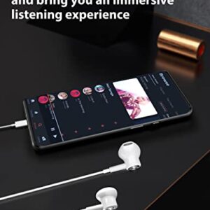 USB C Headphones, ACAGET Galaxy S22+ Ultra S23 Earbuds Wired USB Type C Earphones Magnetic Headsets with Mic Volume Control HiFi Stereo Headphone for Samsung S21 FE Note 20 Oneplus 10 Pro 9 Pixel 7 6A