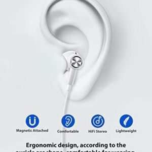 USB C Headphones, ACAGET Galaxy S22+ Ultra S23 Earbuds Wired USB Type C Earphones Magnetic Headsets with Mic Volume Control HiFi Stereo Headphone for Samsung S21 FE Note 20 Oneplus 10 Pro 9 Pixel 7 6A