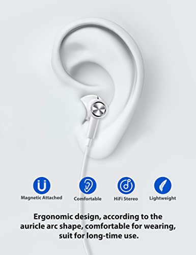 USB C Headphones, ACAGET Galaxy S22+ Ultra S23 Earbuds Wired USB Type C Earphones Magnetic Headsets with Mic Volume Control HiFi Stereo Headphone for Samsung S21 FE Note 20 Oneplus 10 Pro 9 Pixel 7 6A