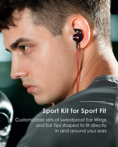 PALOVUE Lightning Earphones with Mircrophone Headphones Earbuds for Sports Workout MFi Certified Noise Isolation Compatible iPhone 14 13 12 11 Pro Max iPhone X XS Max XR iPhone 8 P 7 P NeoFlow Black