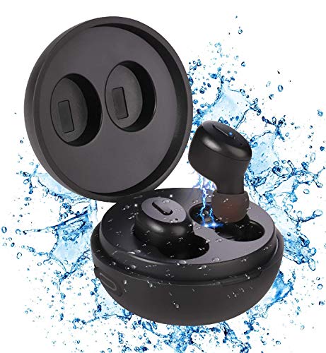 IP68 Waterproof Swimming Earbuds - Sport Wireless Bluetooth 5.0 Headphones Built-in Mic Sweatproof Stable Fit in Ear Headsets with Wireless Charging Case Special for Swimming Bathing Driving Sauna