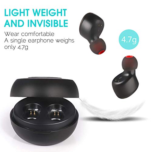 IP68 Waterproof Swimming Earbuds - Sport Wireless Bluetooth 5.0 Headphones Built-in Mic Sweatproof Stable Fit in Ear Headsets with Wireless Charging Case Special for Swimming Bathing Driving Sauna