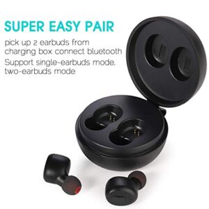 IP68 Waterproof Swimming Earbuds - Sport Wireless Bluetooth 5.0 Headphones Built-in Mic Sweatproof Stable Fit in Ear Headsets with Wireless Charging Case Special for Swimming Bathing Driving Sauna