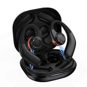 koobesthy open ear headphones, bluetooth 5.2 wireless earbuds with ear hooks, ipx5 waterproof 100h playtime workout earphones, dual 16.2mm dynamic drivers touch control sport headphones