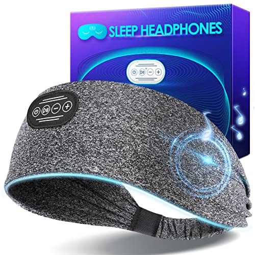 Sleep Headphones Bluetooth Headband Wireless: Gifts for Women Men Stocking Stuffers Christmas Birthday Him Husband Wife, 3-in-1 Comfy Sleeping Eye Mask Headset Head Band Electronics Tech Gadgets Sport