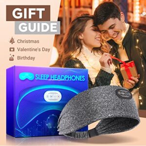 Sleep Headphones Bluetooth Headband Wireless: Gifts for Women Men Stocking Stuffers Christmas Birthday Him Husband Wife, 3-in-1 Comfy Sleeping Eye Mask Headset Head Band Electronics Tech Gadgets Sport