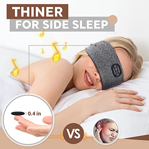 Sleep Headphones Bluetooth Headband Wireless: Gifts for Women Men Stocking Stuffers Christmas Birthday Him Husband Wife, 3-in-1 Comfy Sleeping Eye Mask Headset Head Band Electronics Tech Gadgets Sport