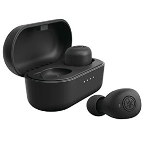 YAMAHA TW-E3B Premium Sound True Wireless Earbuds Headphones, Bluetooth 5 aptX, Charging Case, Water-Resistant, Sweat-Resistant for Sport, Ultra Compact, Lightweight, Easy Controls (Black)