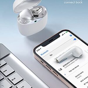 Bluetooth Headphones True Wireless Earbuds 48Hrs Playtime with Wireless Charging Case LED Power Display Wireless & Type-C Charging Waterproof in-Ear TWS Earphones for Phone Computer Laptop Sports