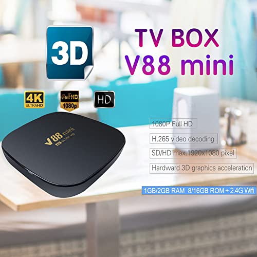 Ranen 1 Set TV Box Mini Smart TV Box Android 12 Allwinner H3 Core 2.4G WiFi 8K Set Top Box 8GB+128GB Media Player US Plug