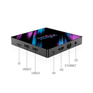 H96 Max Quad-Core 4G DDR3 32G ROM Dual WiFi 60Hz H.265 HDR10 Ultra HD 100M Ethernet USB 3.0 Android 10.0