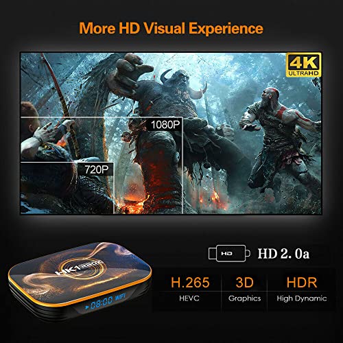 Ebid Dealz Replacement for HK1 R1 Pro Android 11.0 Quad Core 4GB RAM 128GB ROM 4K Smart 5G WiFi Media Streamer TV Box Black
