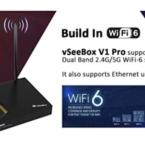vSeeBox V1 Pro with Backlit 4GB RAM + 32GB ROM Free HIGH Speed 18GBPS HDMI 2.0/UPS 2nd Day Air®
