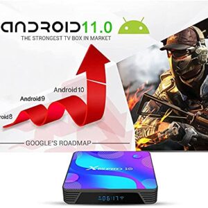 Android 11.0 TV Box X88 Pro 10 Quad Core 2GB RAM 16GB ROM BT4.2 Dual WiFi 2.4G/5.8GHZ YouTube 4K 3D USB 3.0 Smart Home Set Top Box